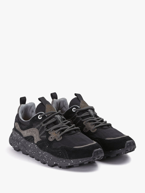 Men’s Yamano 3 Black Suede & Technical Fabric Trainers