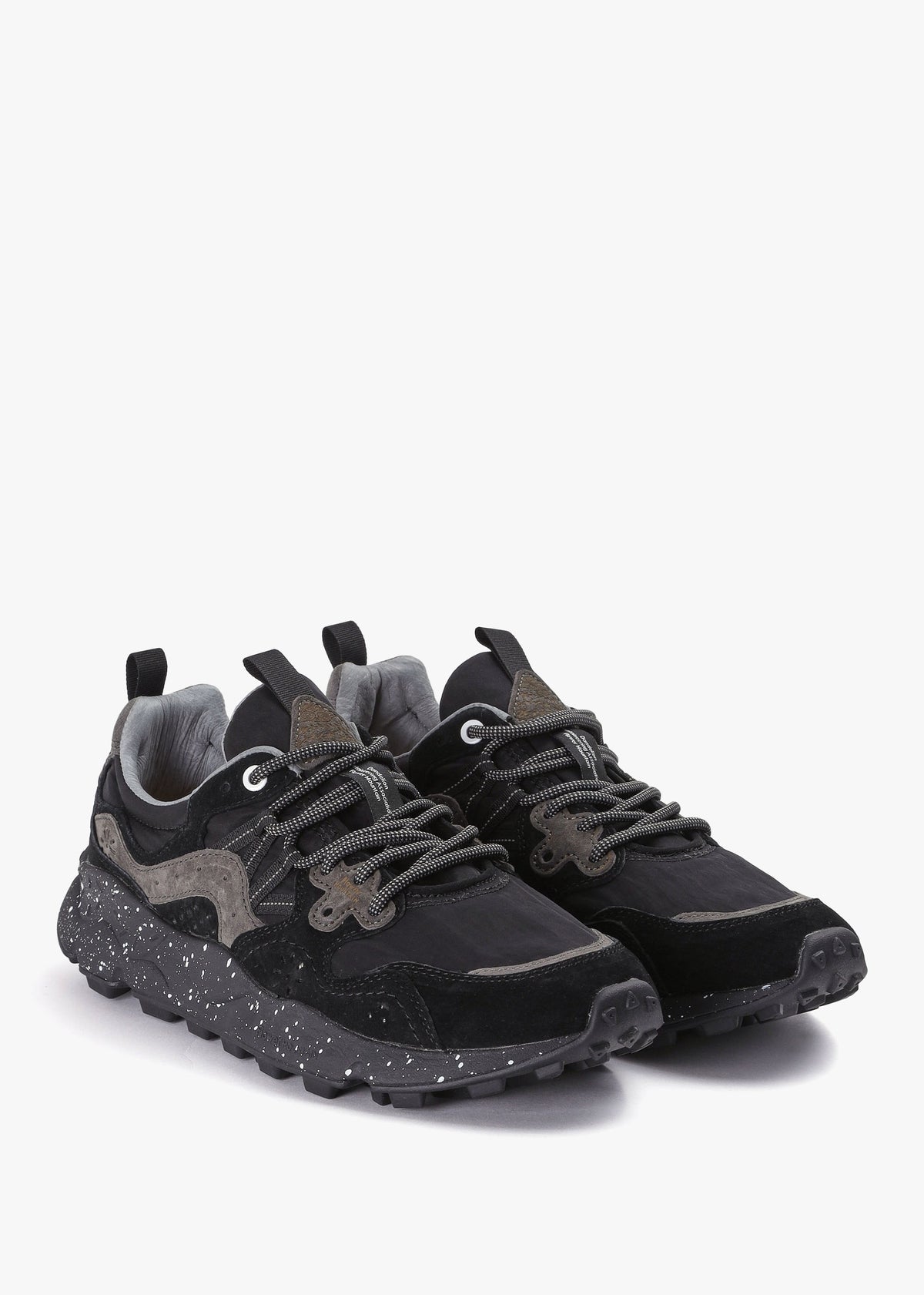 Men’s Yamano 3 Black Suede & Technical Fabric Trainers