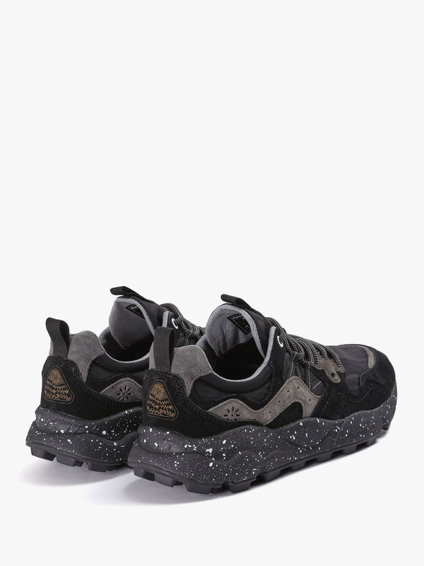 Men’s Yamano 3 Black Suede & Technical Fabric Trainers