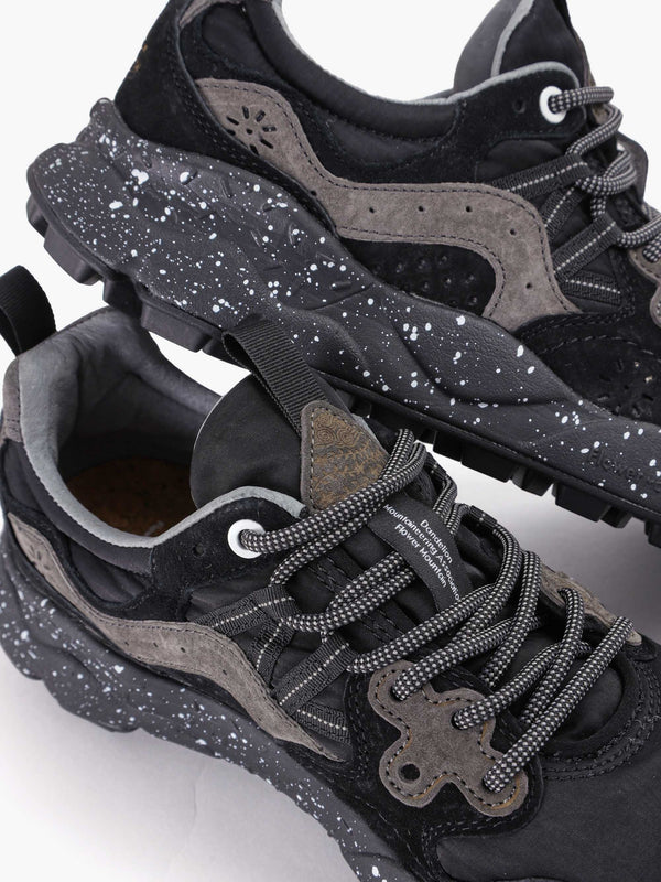 Men’s Yamano 3 Black Suede & Technical Fabric Trainers