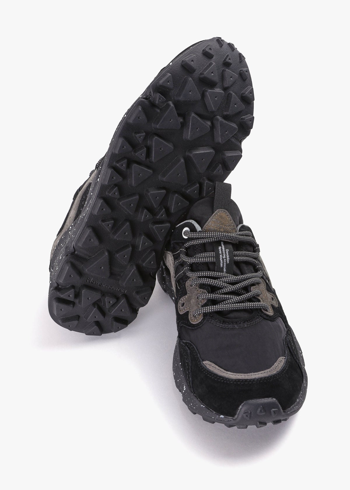 Men’s Yamano 3 Black Suede & Technical Fabric Trainers