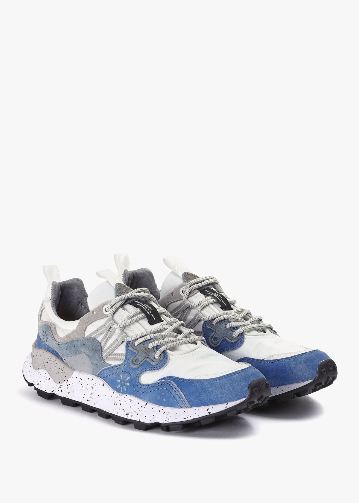 Men’s Yamano 3 Atlantic-White Suede & Technical Fabric Trainers