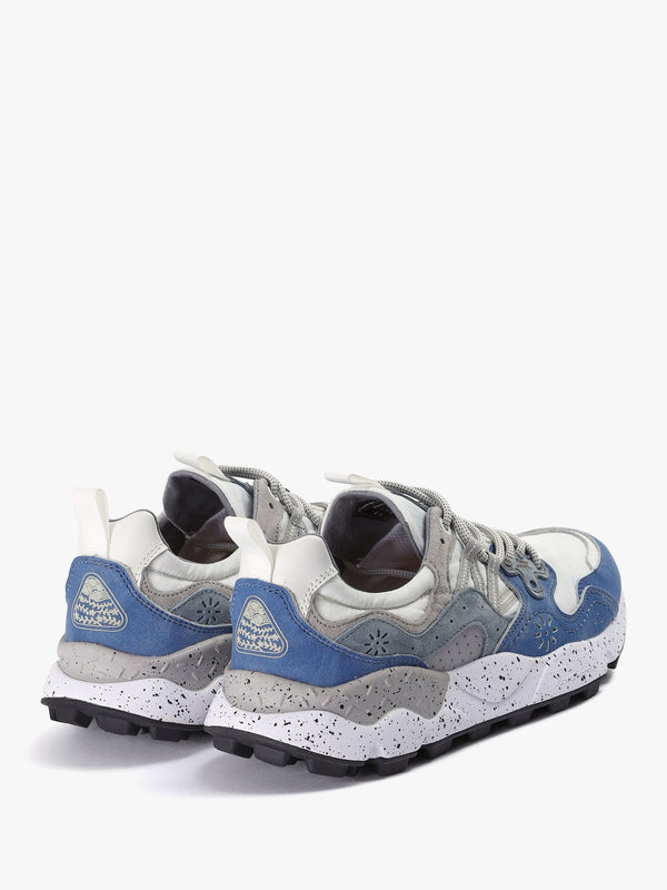 Men’s Yamano 3 Atlantic-White Suede & Technical Fabric Trainers