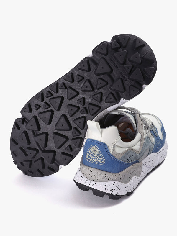 Men’s Yamano 3 Atlantic-White Suede & Technical Fabric Trainers