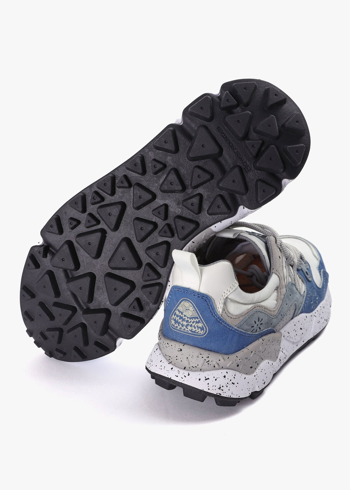 Men’s Yamano 3 Atlantic-White Suede & Technical Fabric Trainers
