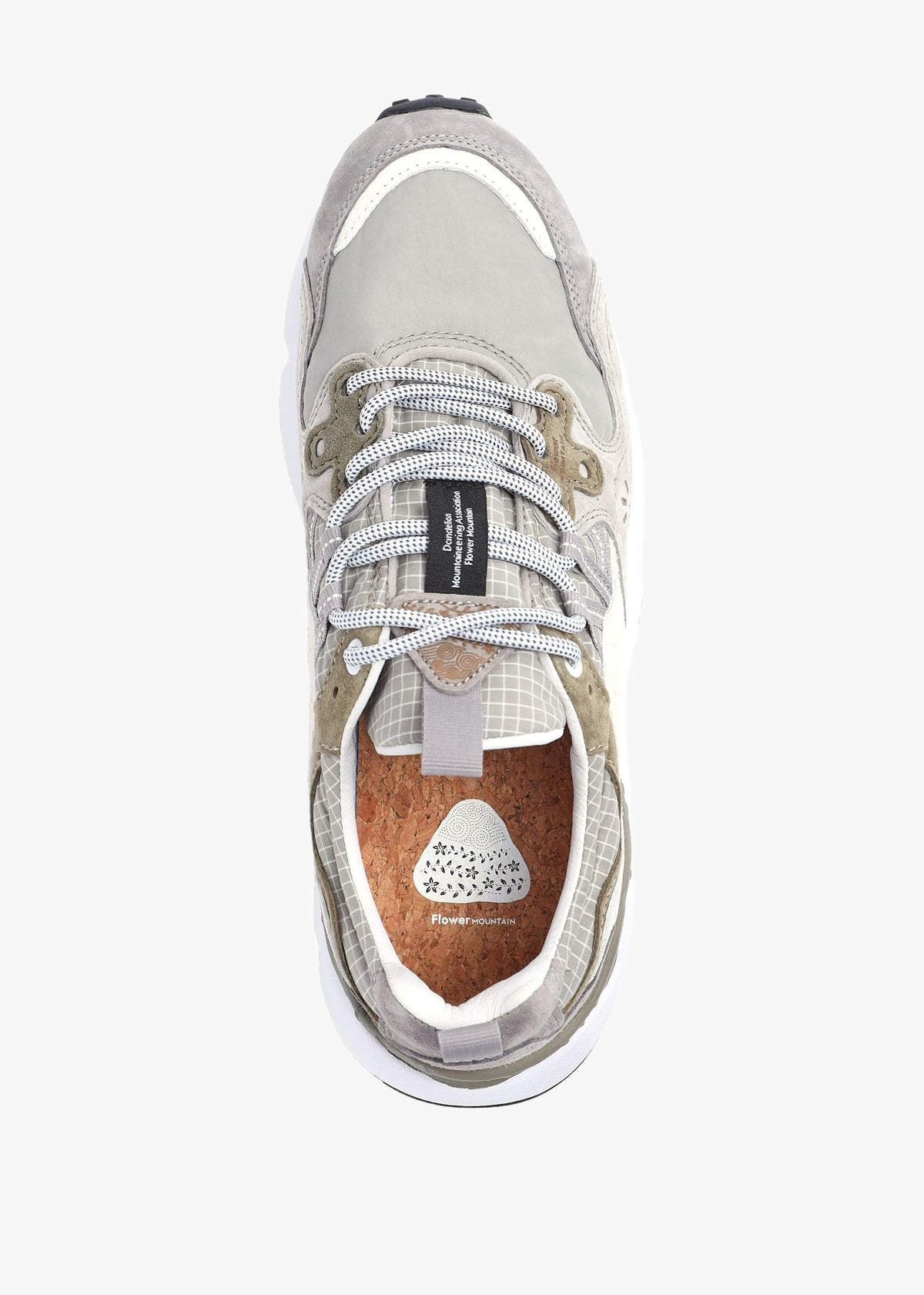 Men’s Yamano 3 Grey-Light Grey Suede & Nylon Ripstop Trainers