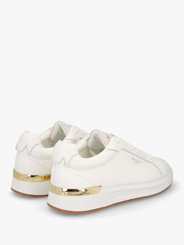 GRFTR White Leather Trainers