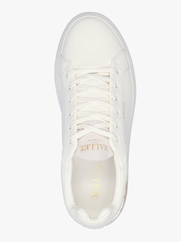 GRFTR White Leather Trainers