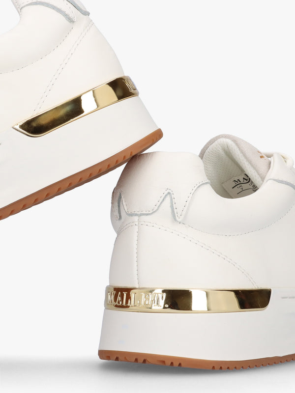 GRFTR White Leather Trainers