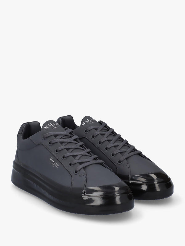 GRFTR Dip Dark Grey Leather Trainers
