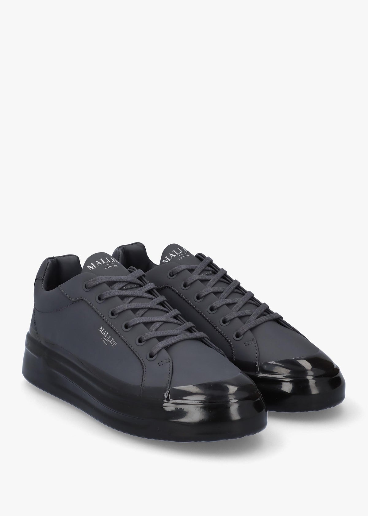 GRFTR Dip Dark Grey Leather Trainers