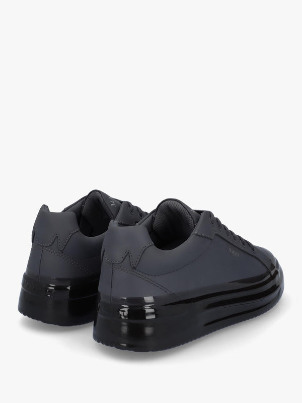 GRFTR Dip Dark Grey Leather Trainers