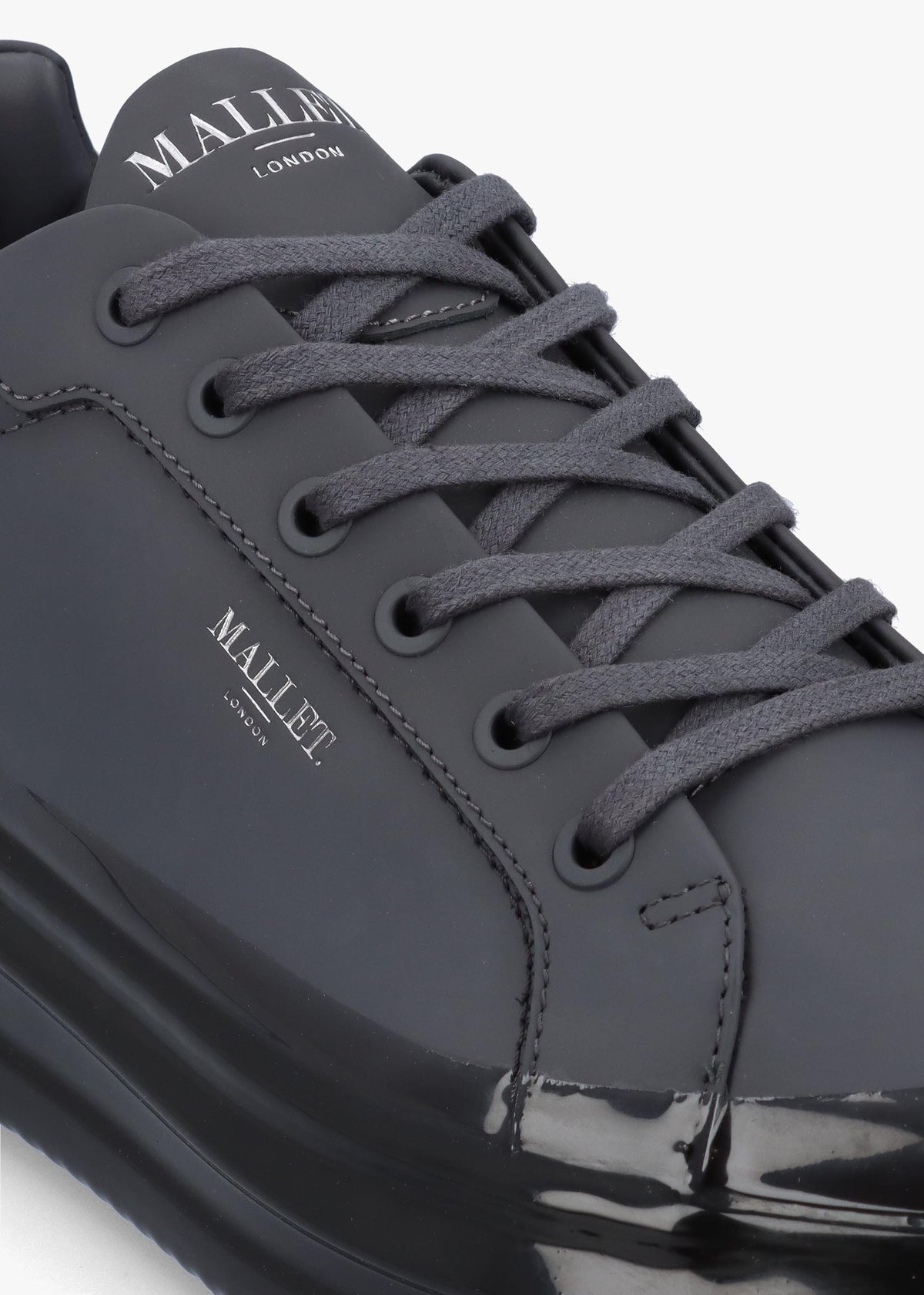 GRFTR Dip Dark Grey Leather Trainers