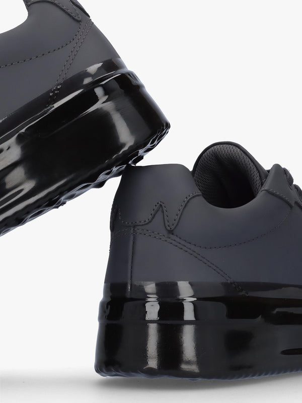 GRFTR Dip Dark Grey Leather Trainers