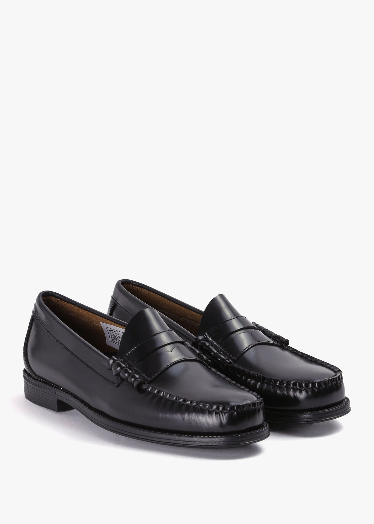 Mens Easy Weejun Larson Moc Penny Loafers In Black