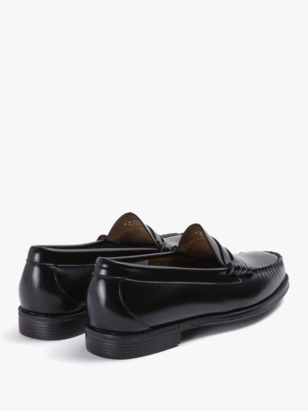 Mens Easy Weejun Larson Moc Penny Loafers In Black