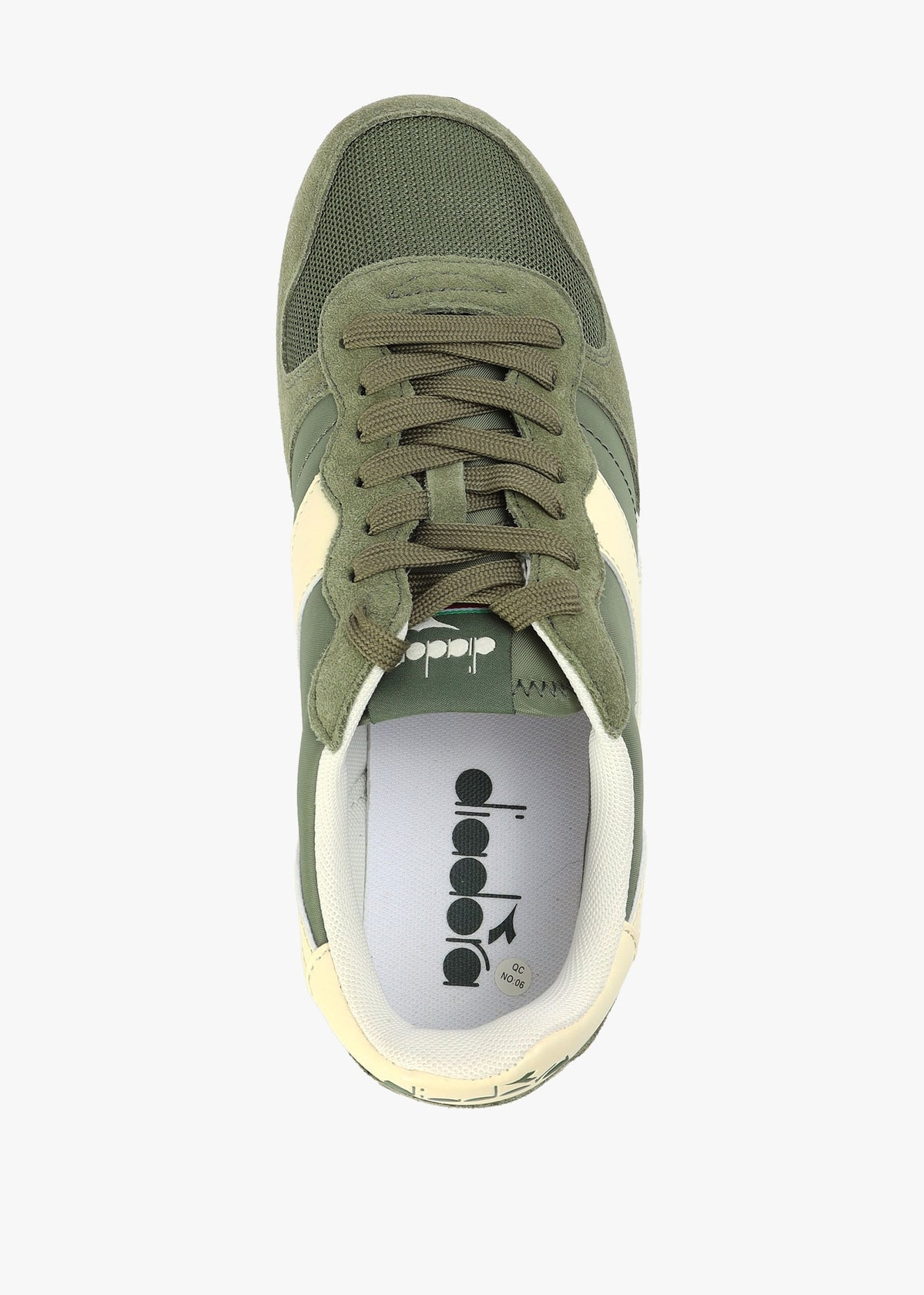 Camaro Olivine Whisper White Retro Trainers