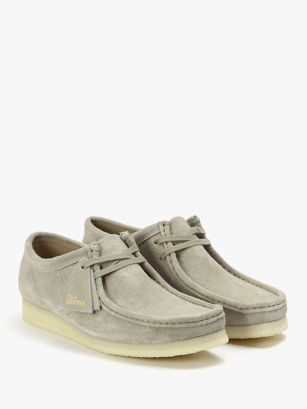 Men's Pale Grey Suede Wallabee Shoes