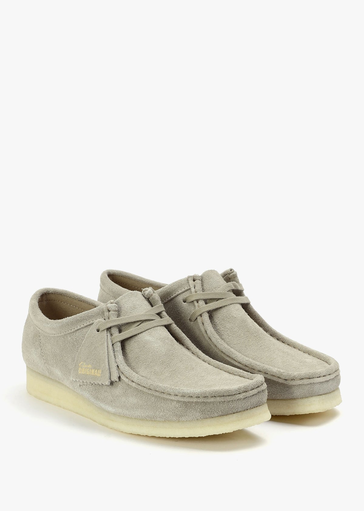 Men's Pale Grey Suede Wallabee Shoes