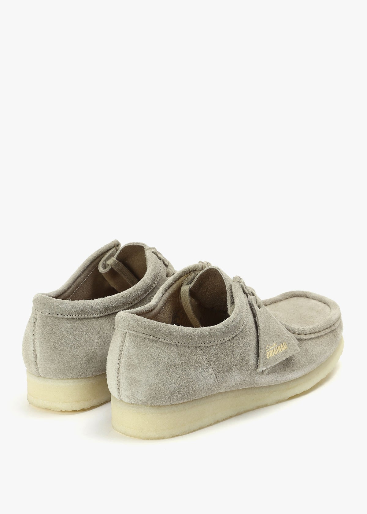 Men's Pale Grey Suede Wallabee Shoes