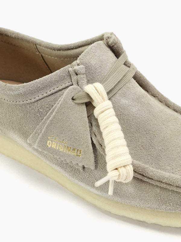 Men's Pale Grey Suede Wallabee Shoes