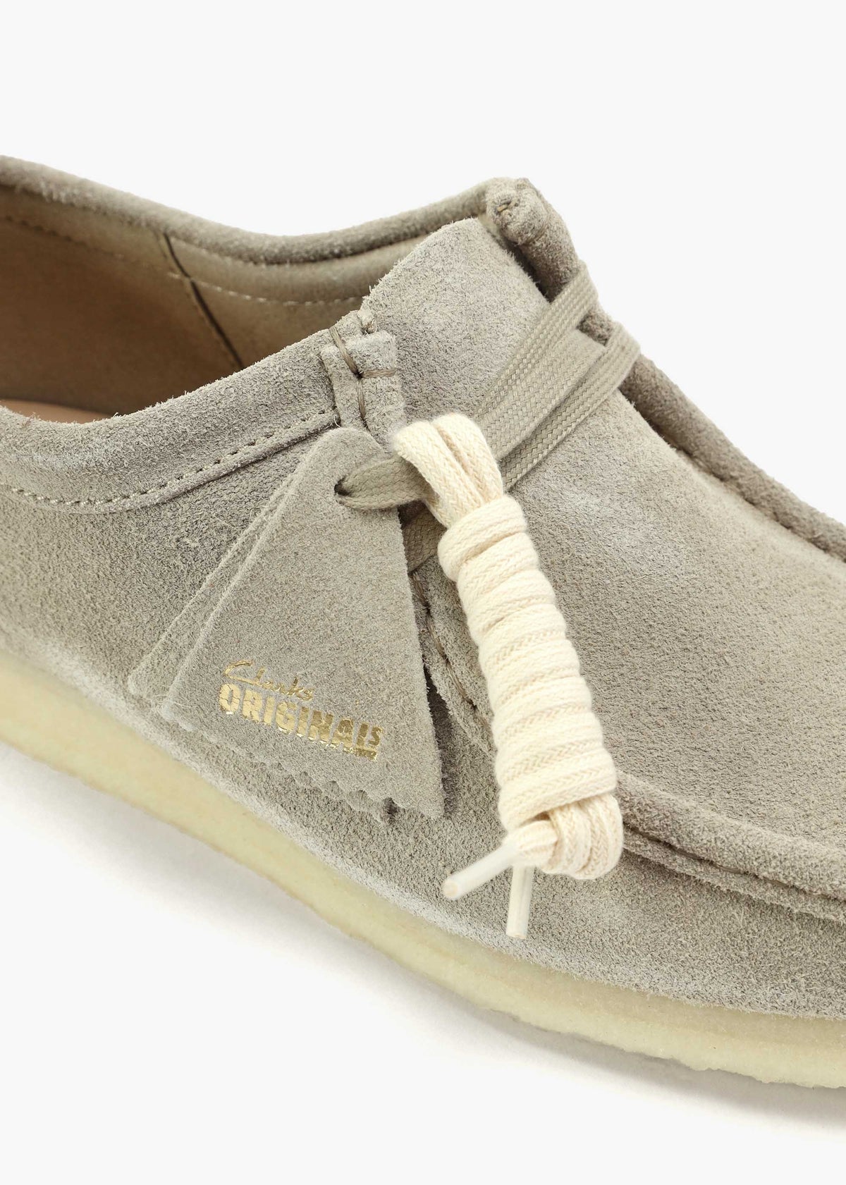 Men's Pale Grey Suede Wallabee Shoes