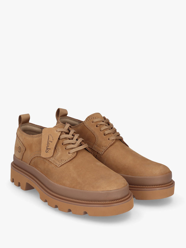 Men’s Badell Dark Sand Nubuck Chunky Lace Up Shoes