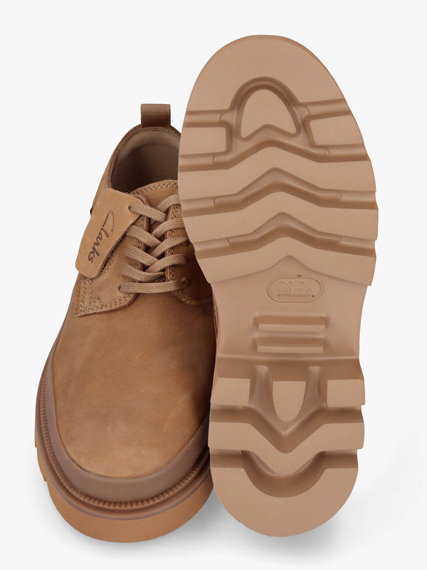 Men’s Badell Dark Sand Nubuck Chunky Lace Up Shoes