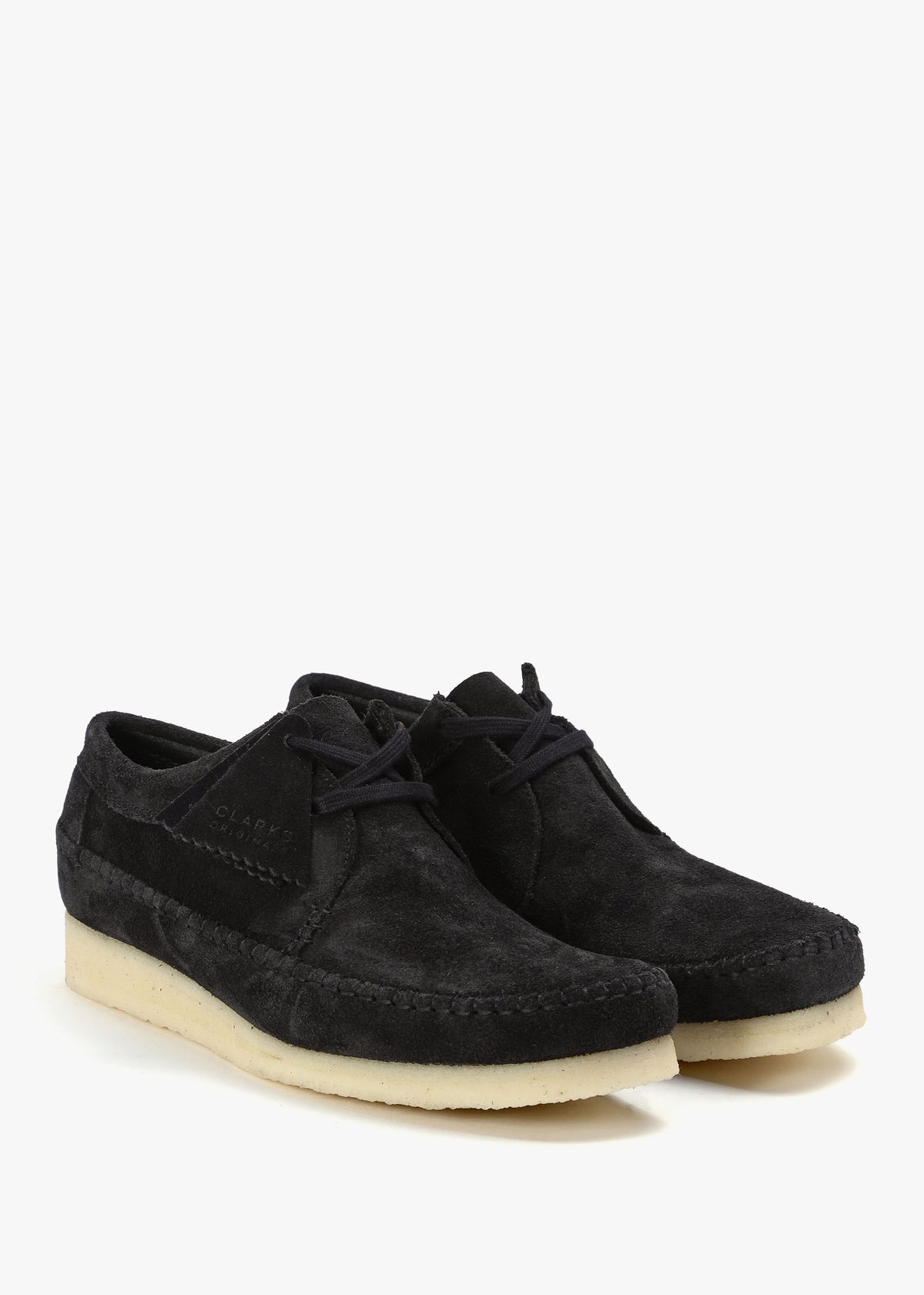 Men's Weaver Black Suede Lace Up Shoes