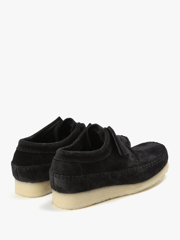 Men's Weaver Black Suede Lace Up Shoes