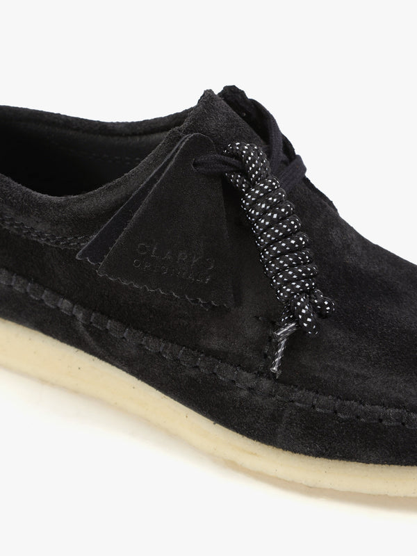 Men's Weaver Black Suede Lace Up Shoes