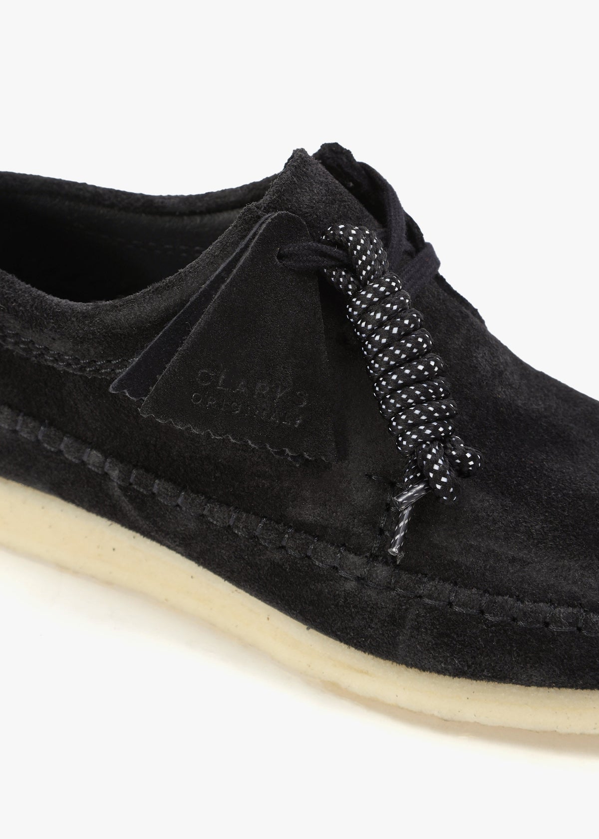 Men's Weaver Black Suede Lace Up Shoes