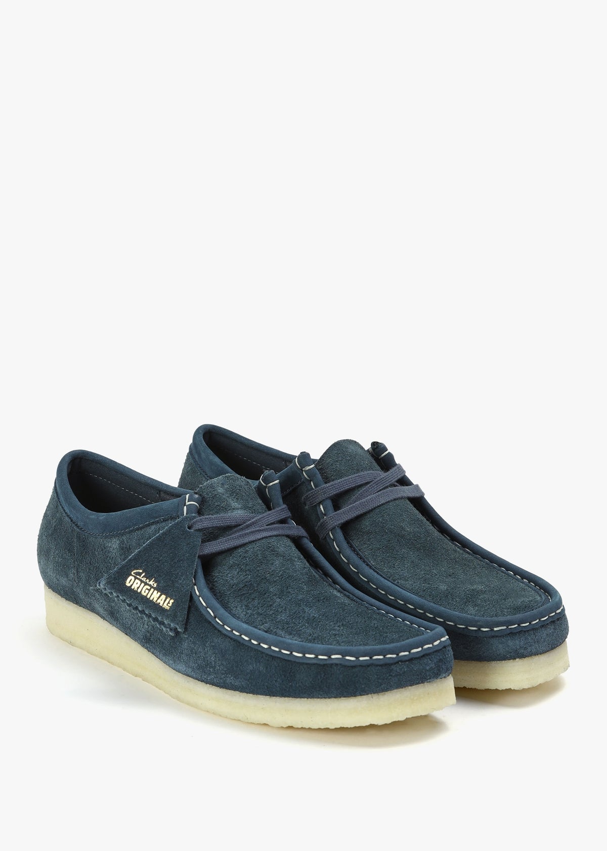 Men's Navy Suede Wallabee Shoes