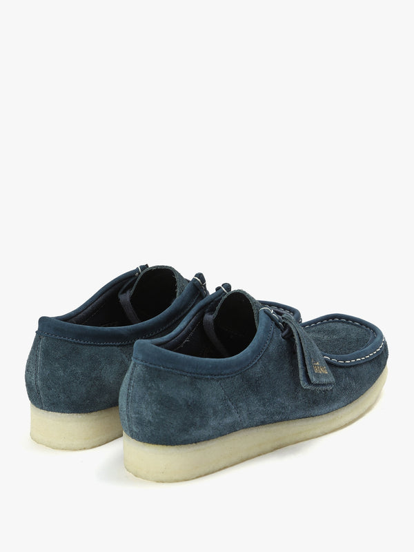 Men's Navy Suede Wallabee Shoes