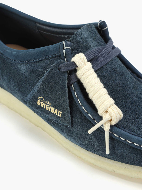 Men's Navy Suede Wallabee Shoes