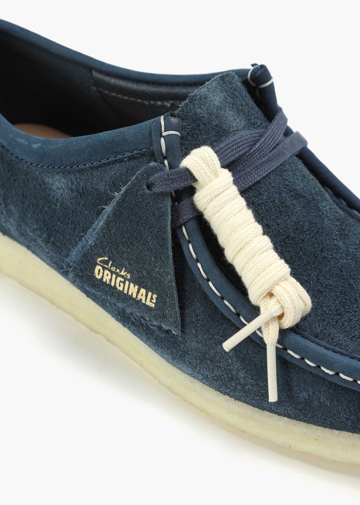 Men's Navy Suede Wallabee Shoes