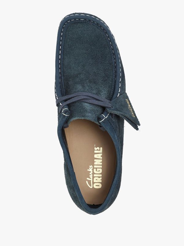 Men's Navy Suede Wallabee Shoes