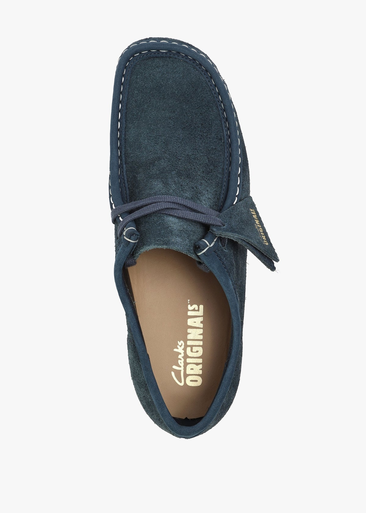 Men's Navy Suede Wallabee Shoes