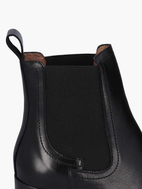 Yani Black Leather Chelsea Boots