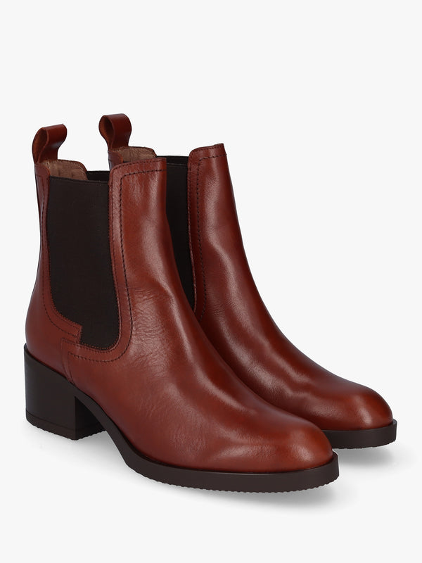 Yani Brown Leather Chelsea Boots