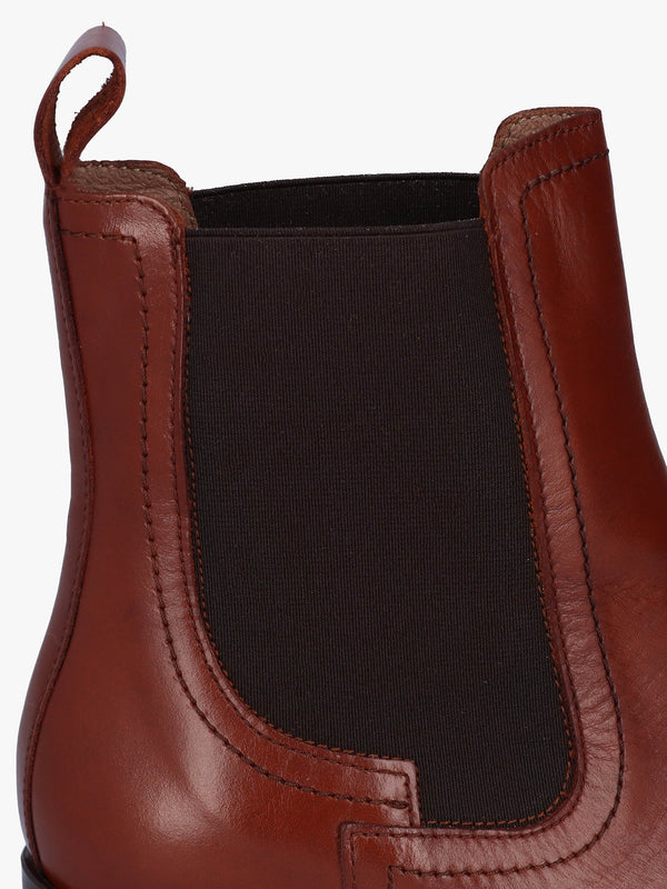 Yani Brown Leather Chelsea Boots
