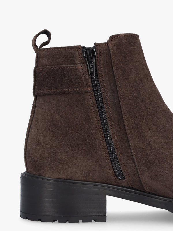 Drew Brown Suede Ankle Boots
