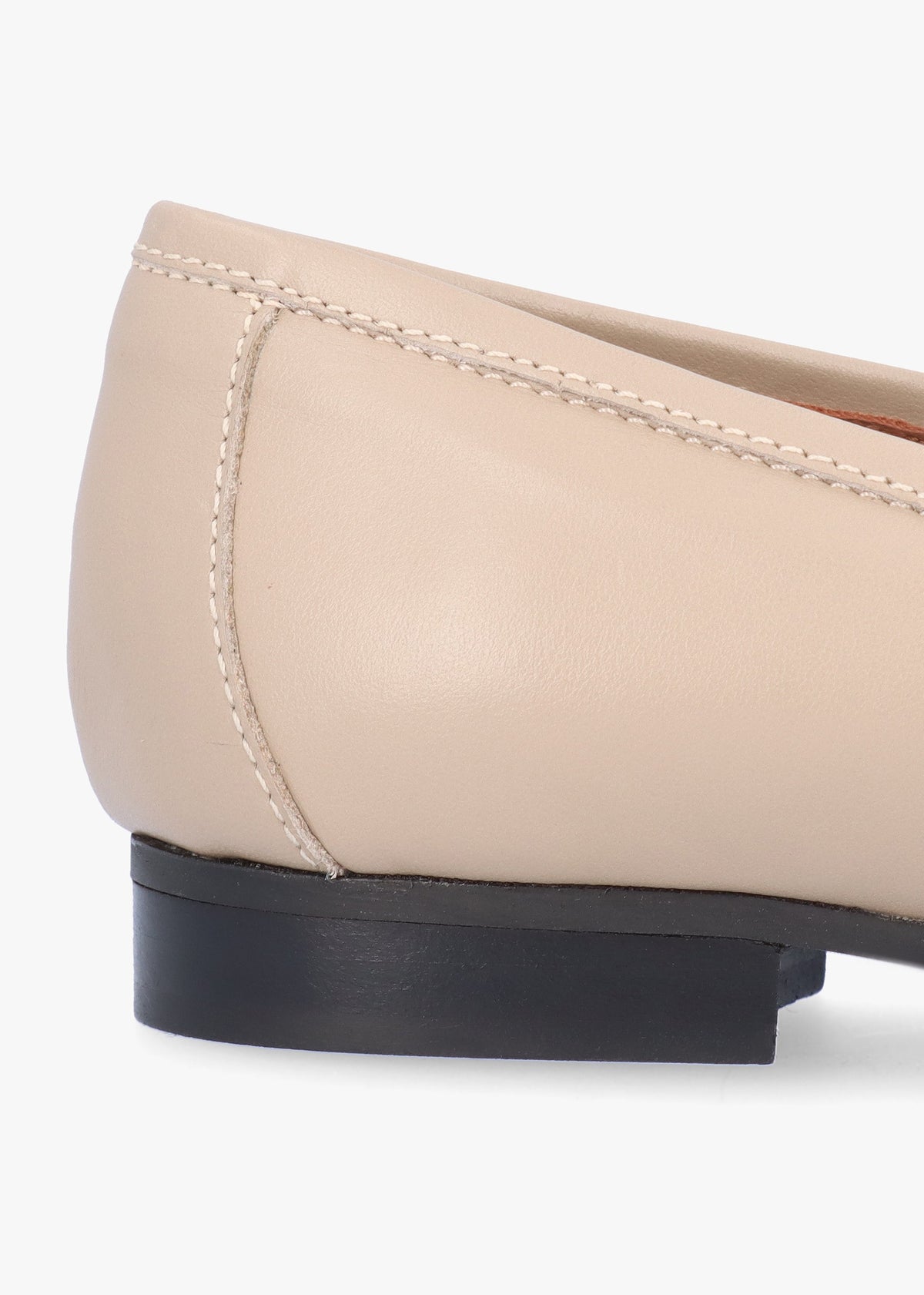Compact Taupe Leather Loafers
