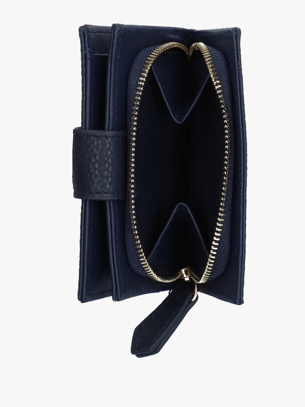 Brixton Small Foldover Blu Wallet