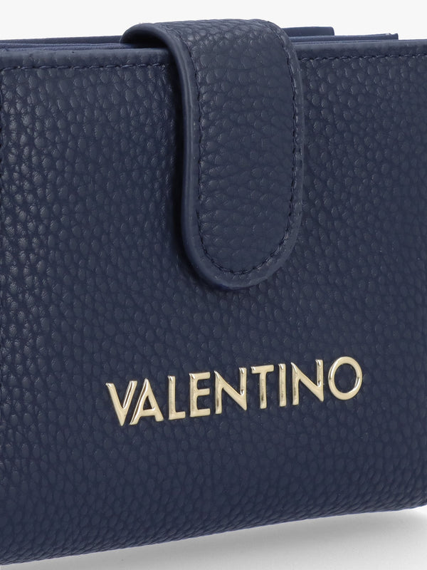 Brixton Small Foldover Blu Wallet