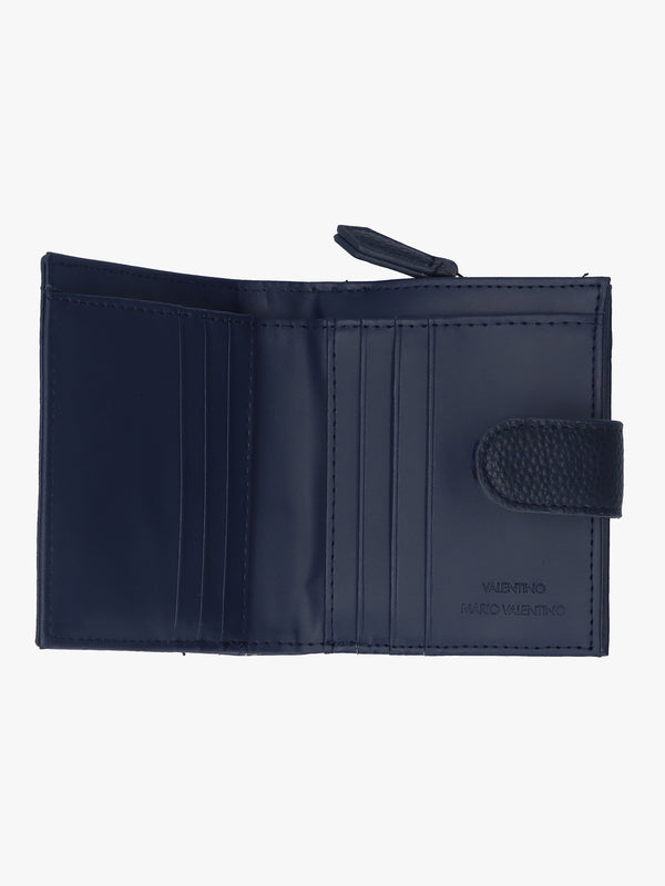 Brixton Small Foldover Blu Wallet