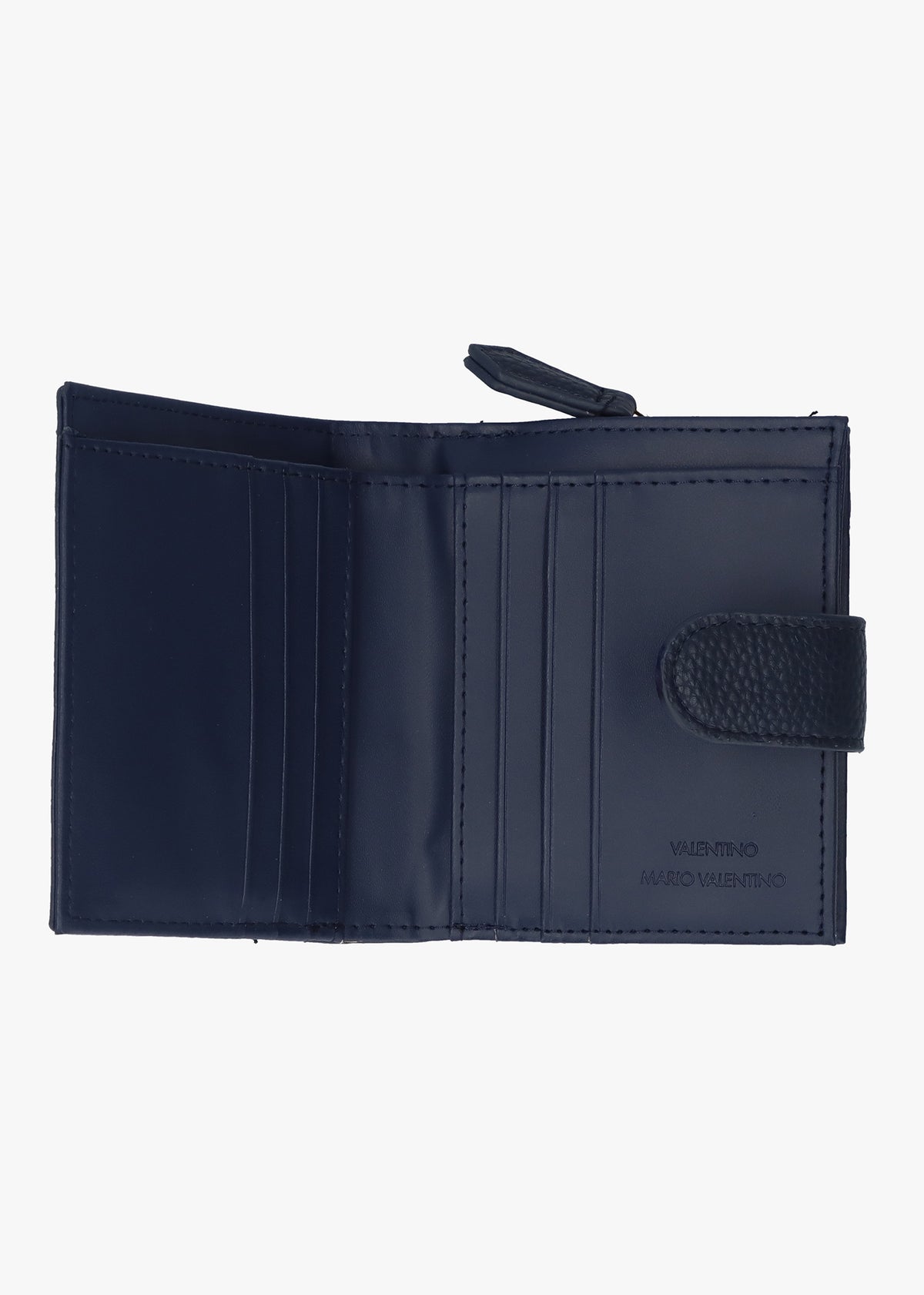 Brixton Small Foldover Blu Wallet