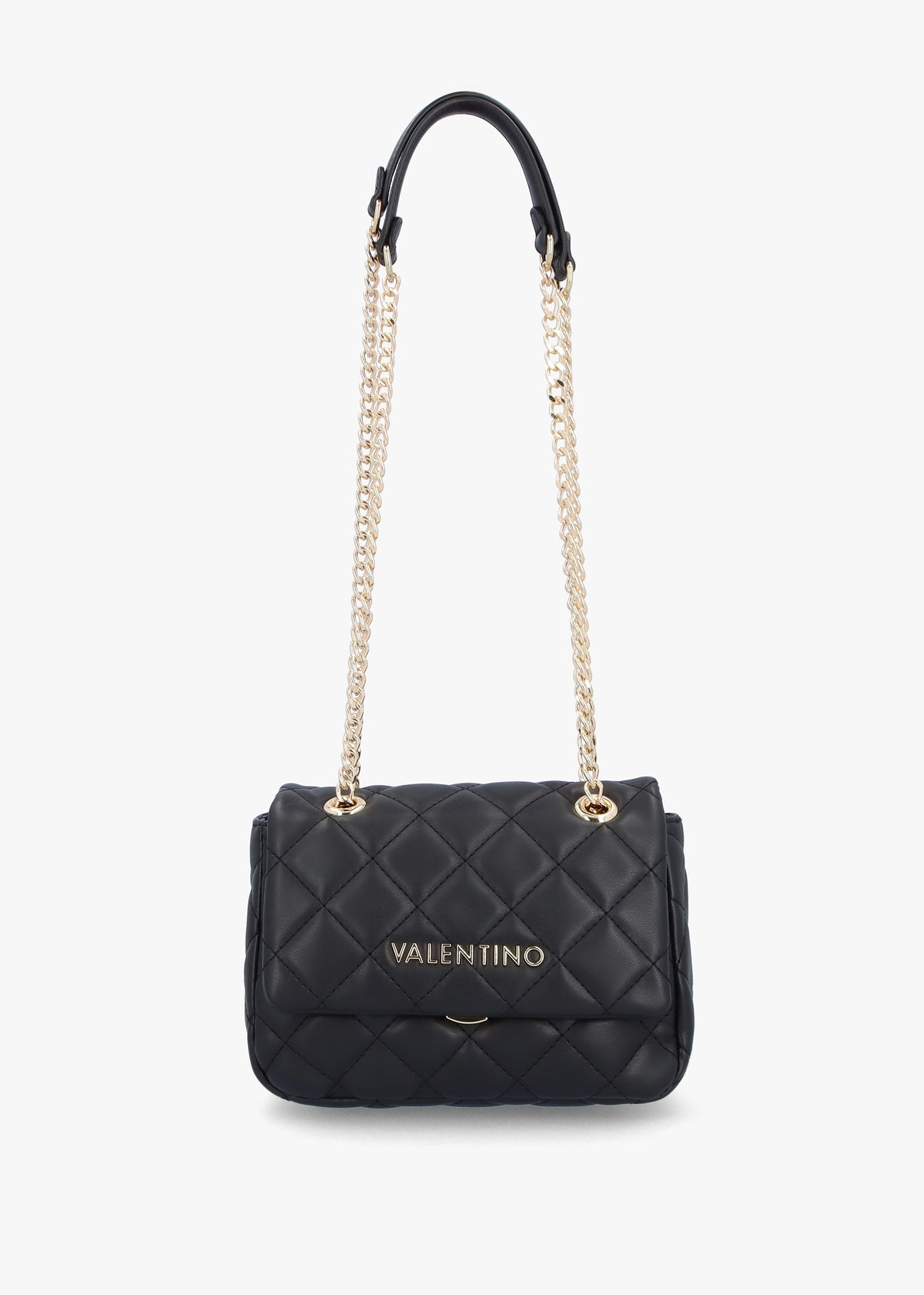 Mini Ocarina Quilted Black Shoulder Bag