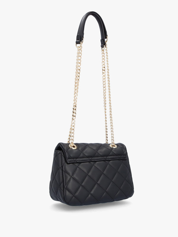 Mini Ocarina Quilted Black Shoulder Bag