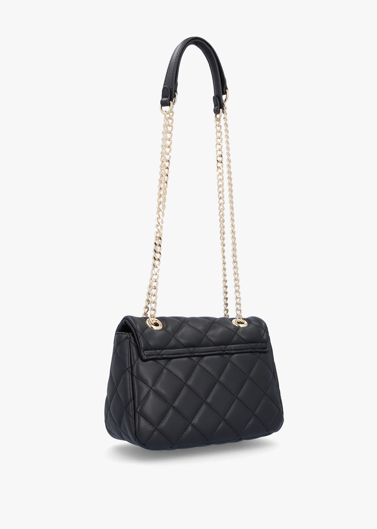 Mini Ocarina Quilted Black Shoulder Bag